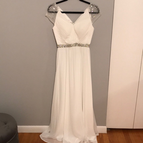 Dancing Queen Dresses & Skirts - Dancing Queen USA Long White Bridesmaid Dress